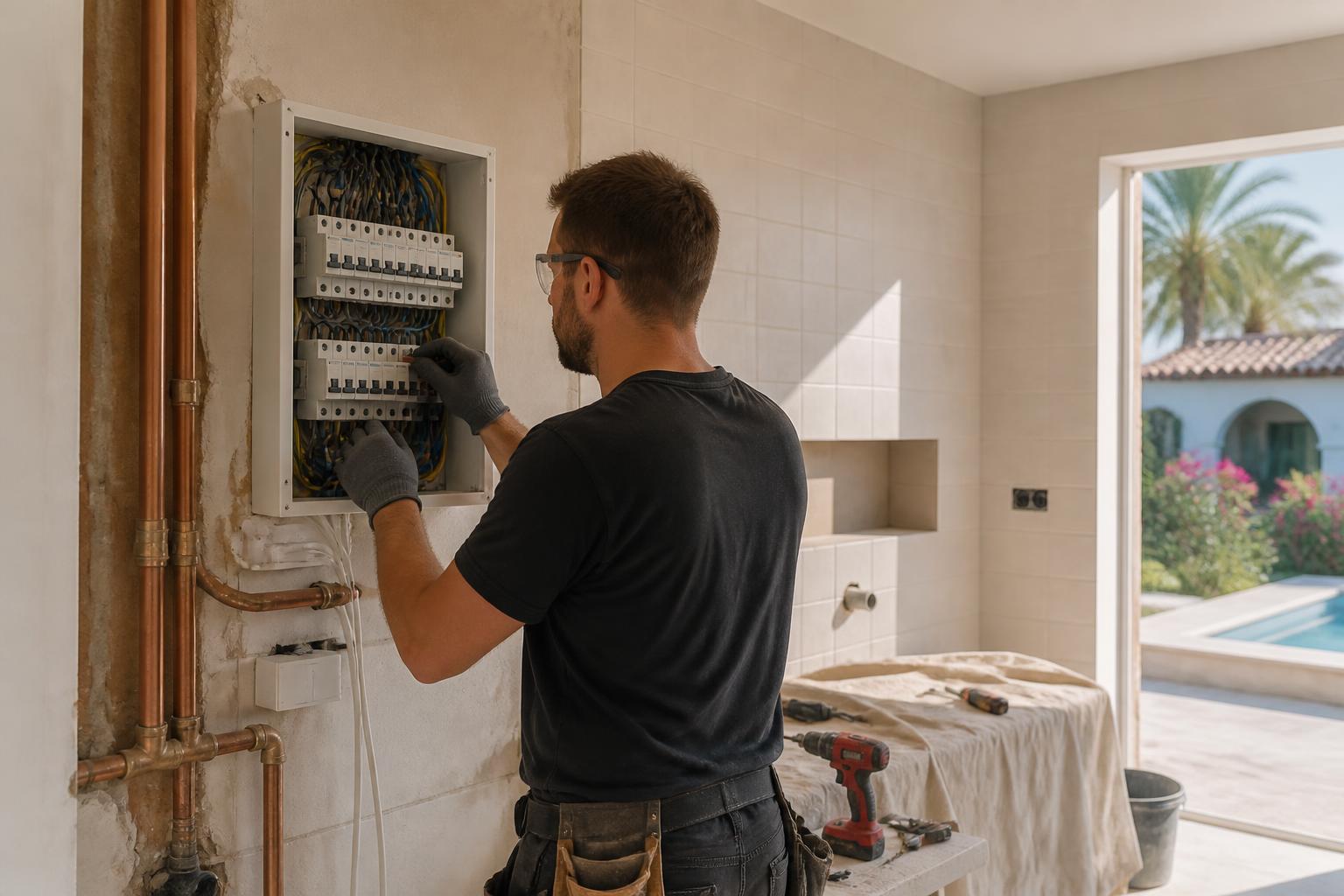 Electrics, Plumbing, Tiling & Decorating